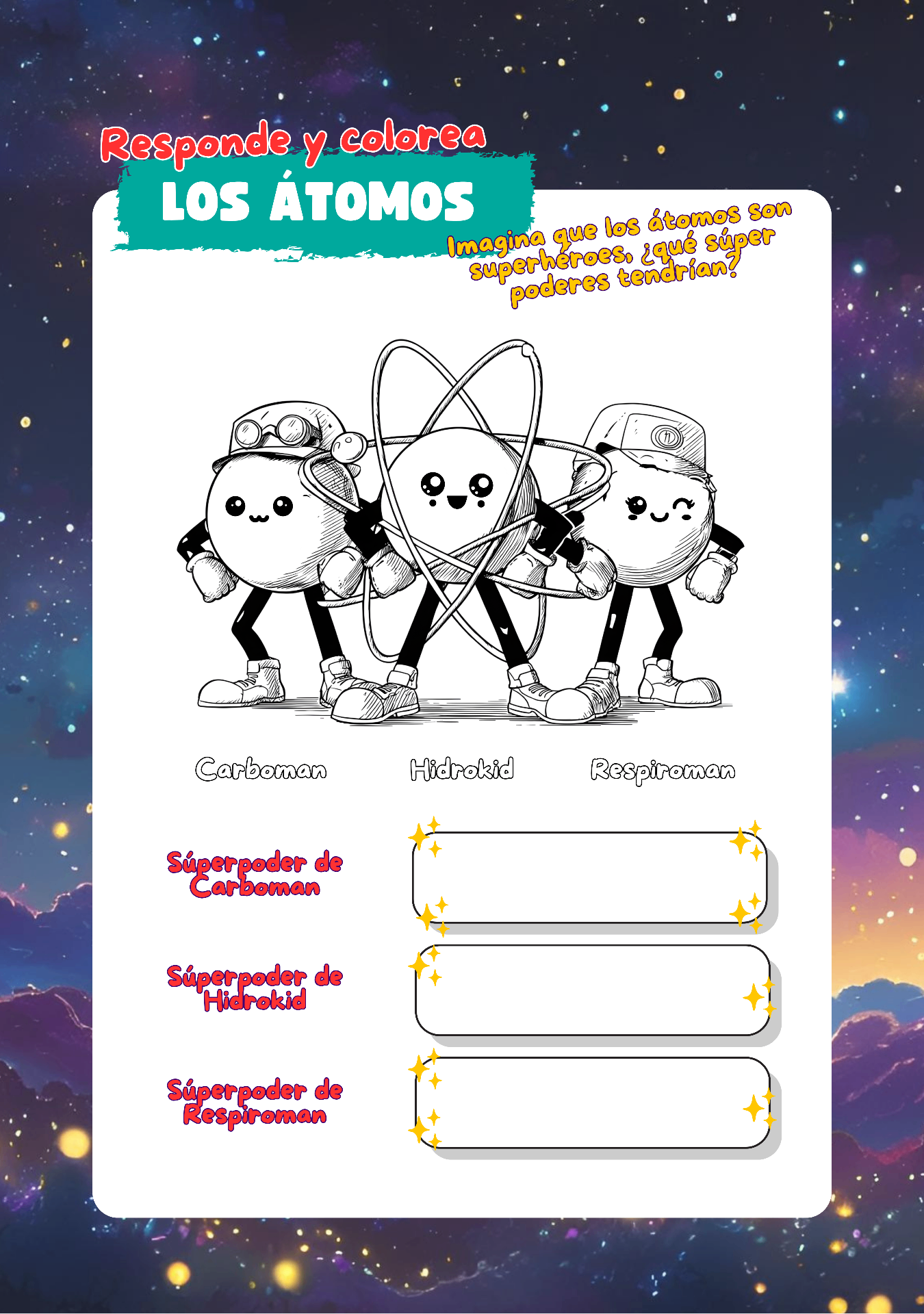 Los átomos superhéroes