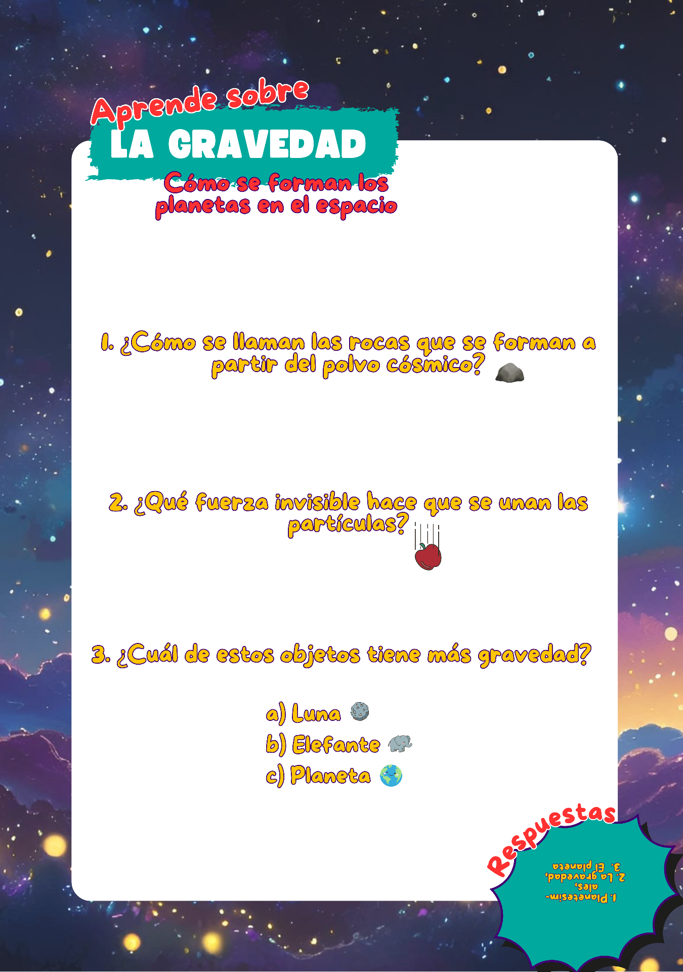 Preguntas de gravedad